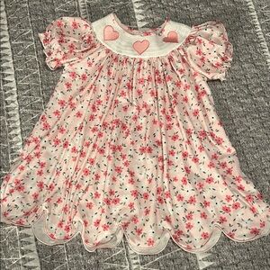 Floral Pink Kids Dress
